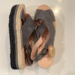 Suede/jute sandals Made in Spain